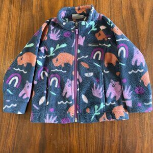 Columbia Girls Zip Fleece 2T
